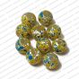 ECMGLBEAD246-10mm-Dia-Multicolor-Texture-Round-Shape-Shiny-Glass-Beads-Design-3