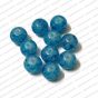 ECMGLBEAD247-10mm-Dia-Agenta-Blue-Texture-Round-Shape-Shiny-Glass-Beads