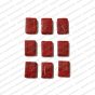 ECMGLBEAD255-11mm-x-16mm-Red-Transparent-Rectangle-Shape-Shiny-Glass-Beads