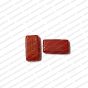 ECMGLBEAD261-11mm-x-22mm-Red-Transparent-Rectangle-Shape-Shiny-Glass-Beads V1