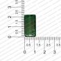 ECMGLBEAD264-11mm-x-22mm-Forest-Green-Transparent-Rectangle-Shape-Shiny-Glass-Beads RV