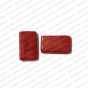 ECMGLBEAD268-14mm-x-24mm-Red-Transparent-Rectangle-Shape-Shiny-Glass-Beads V1