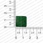 ECMGLBEAD284-15mm-x-15mm-Forest-Green-Transparent-Square-Shape-Shiny-Glass-Beads RV