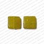 ECMGLBEAD286-15mm-x-15mm-Sunshine-Yellow-Transparent-Square-Shape-Shiny-Glass-Beads V1