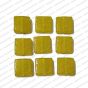 ECMGLBEAD286-15mm-x-15mm-Sunshine-Yellow-Transparent-Square-Shape-Shiny-Glass-Beads