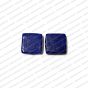 ECMGLBEAD291-20mm-x-20mm-Royal-Blue-Transparent-Square-Shape-Shiny-Glass-Beads V1