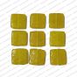 ECMGLBEAD293-20mm-x-20mm-Sunshine-Yellow-Transparent-Square-Shape-Shiny-Glass-Beads