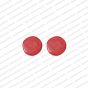 ECMGLBEAD296-18mm-Dia-Red-Transparent-Round-Flat-Shape-Shiny-Glass-Beads V1