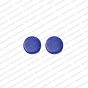 ECMGLBEAD297-18mm-Dia-Royal-Blue-Opaque-Round-Flat-Shape-Shiny-Glass-Beads V1