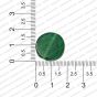 ECMGLBEAD298-18mm-Dia-Forest-Green-Transparent-Round-Flat-Shape-Shiny-Glass-Beads RV