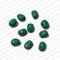 ECMGLBEAD3-8mm-x-10mm-Turquoise-Opaque-Corn-Shape-Shiny-Glass-Beads