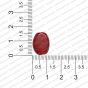 ECMGLBEAD300-12mm-x-16mm-Maroon-Transparent-Oval-Shape-Shiny-Glass-Beads RV