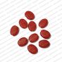 ECMGLBEAD301-12mm-x-16mm-Cherry-Red-Transparent-Oval-Shape-Shiny-Glass-Beads