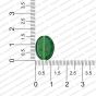 ECMGLBEAD304-12mm-x-16mm-Forest-Green-Transparent-Oval-Shape-Shiny-Glass-Beads RV