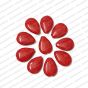 ECMGLBEAD314-24mm-x-35mm-Red-Transparent-Tear-Drop-Shape-Shiny-Glass-Beads