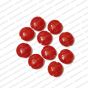 ECMGLBEAD328-20mm-Dia-Cherry-Red-Transparent-Round-Shape-Shiny-Glass-Beads