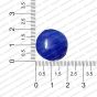 ECMGLBEAD329-20mm-Dia-Royal-Blue-Transparent-Round-Shape-Shiny-Glass-Beads RV