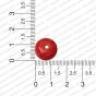 ECMGLBEAD332-14mm-Dia-Cherry-Red-Transparent-Round-Shape-Shiny-Glass-Beads RV