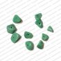 ECMGLBEAD346-Free-Size-Pista-Green-Opaque-Triangle-Shape-Shiny-Marble-Chip-Glass-Beads