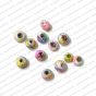 ECMGLBEAD347-4mm-Dia-Multicolor-Texture-Round-Shape-Shiny-Glass-Beads