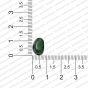 ECMGLBEAD348-8mm-x-12mm-Forest-Green-Transparent-Corn-Shape-Shiny-Glass-Beads RV