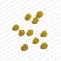 ECMGLBEAD52-4mm-Dia-Sunshine-Yellow-Transparent-Round-Shape-Shiny-Glass-Beads