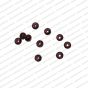 ECMGLBEAD57-4mm-Dia-Dark-Brown-Transparent-Round-Shape-Shiny-Glass-Beads