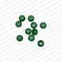 ECMGLBEAD64-6mm-Dia-Leaf-Green-Transparent-Round-Shape-Shiny-Glass-Beads