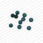 ECMGLBEAD65-6mm-Dia-Peacock-Green-Transparent-Round-Shape-Shiny-Glass-Beads