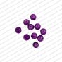 ECMGLBEAD67-6mm-Dia-Violet-Transparent-Round-Shape-Shiny-Glass-Beads