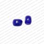 ECMGLBEAD7-8mm-x-10mm-Royal-Blue-Transparent-Corn-Shape-Shiny-Glass-Beads V1