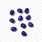 ECMGLBEAD7-8mm-x-10mm-Royal-Blue-Transparent-Corn-Shape-Shiny-Glass-Beads