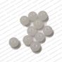ECMGLBEAD76-8mm-Dia-White-Transparent-Round-Shape-Shiny-Glass-Beads