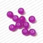 ECMGLBEAD81-10mm-Dia-Dark-Purple-Transparent-Round-Shape-Shiny-Glass-Beads
