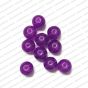 ECMGLBEAD82-10mm-Dia-Violet-Transparent-Round-Shape-Shiny-Glass-Beads