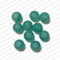 ECMGLBEAD89-10mm-Dia-Sea-Green-Transparent-Round-Shape-Shiny-Glass-Beads