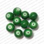 ECMGLBEAD99-12mm-Dia-Forest-Green-Opaque-Round-Shape-Shiny-Glass-Beads
