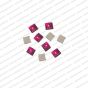 ECMK57-8mm-x-8mm-Square-Shape-Magenta-Pink-Color-Pointed-Crystal-Kundans