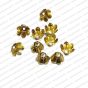 ECMMCAP17-10mm-Dia-Round-Shape-Gold-Color-Shiny-Finish-Metal-Cap-6-Petal-Flower-Design-1 V1