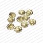 ECMMCAP21-15mm-Dia-Round-Shape-Gold-Color-Shiny-Finish-Metal-Cap-10-Petal-Flower-Design-1 V1