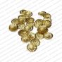 ECMMCAP22-14mm-Dia-Round-Shape-Gold-Color-Shiny-Finish-Metal-Cap-16-Petal-Flower-Design-1
