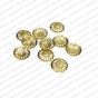 ECMMCAP22-14mm-Dia-Round-Shape-Gold-Color-Shiny-Finish-Metal-Cap-16-Petal-Flower-Design-1 V1