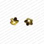 ECMMCAP25-6mm-Dia-Round-Shape-Gold-Color-Shiny-Finish-Metal-Cap-5-Petal-Flower-Design-1 V2