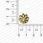 ECMMCAP3-14mm-Dia-Round-Shape-Gold-Color-Shiny-Finish-Metal-Cap-8-Petal-Flower-Design-1 RV