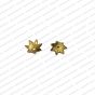 ECMMCAP7-11mm-Dia-Round-Shape-Gold-Color-Shiny-Finish-Metal-Cap-7-Petal-Flower-Design-1 V2