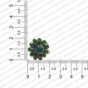 ECMPS15-Double-Layer-Round-Shape-Forest-Green-and-Leaf-Green-Color-Pachi-Studs RV