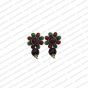 ECMPS4-Single-Layer-Round-Shape-Forest-Green-and-Maroon-Color-Pachi-Studs