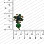 ECMPS8-Single-Layer-Round-Shape-Forest-Green-and-White-Color-Pachi-Studs RV