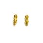 28mm x 8mm Gold Color Double Vase Metal Spring Spacers Pack of 10 Pieces For Making Beautiful Handmade Jewellery/For Making Beautiful Crafts