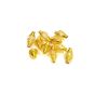 16mm x 10mm Gold Color Oval Metal Spring Spacers Pack of 10 Pieces For Making Beautiful Handmade Jewellery/For Making Beautiful Crafts